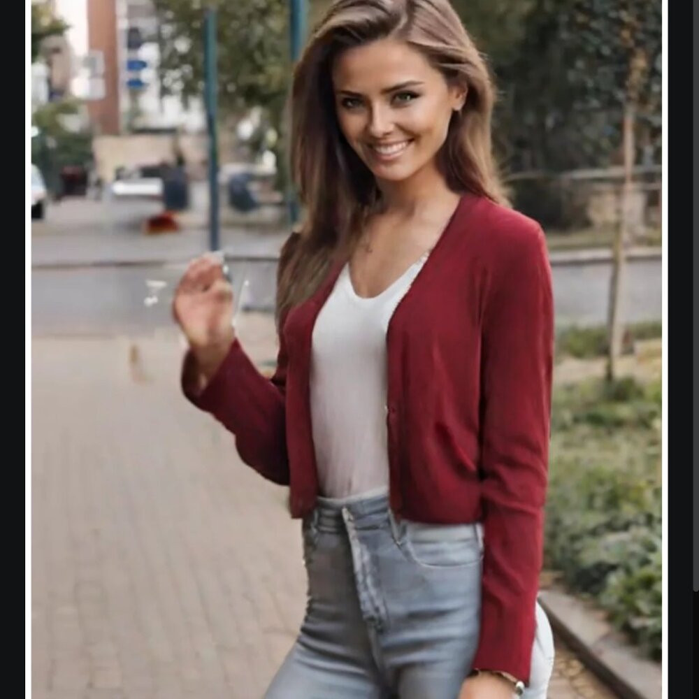 Material Girl Crop Top Cardigan